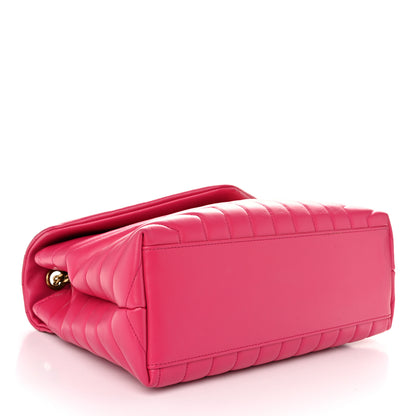 Saint Laurent Calfskin Y Quilted Monogram Medium Loulou Chain Satchel Freesia 4 of 10