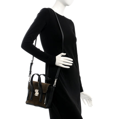 3.1 Phillip Lim 3.1 Suede Calfskin Mini Pashli Satchel Dark Moss 2 of 7