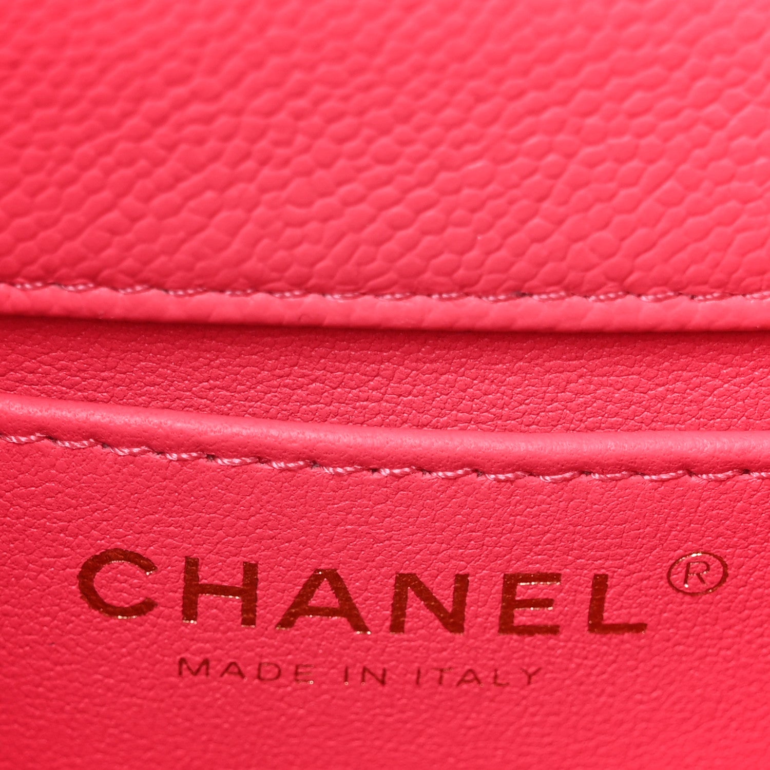 Chanel Caviar Quilted Mini Rectangular Sweetheart Flap Fuchsia 6 of 11