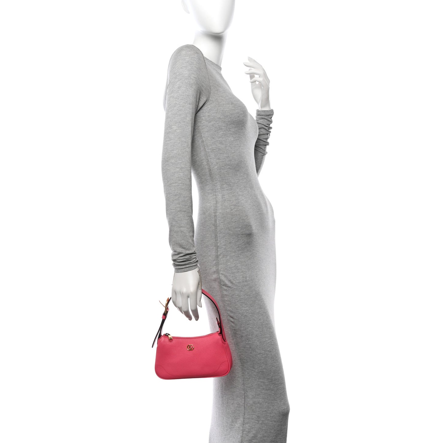 Goatskin Mini Aphrodite Shoulder Bag Rhodamine Pink