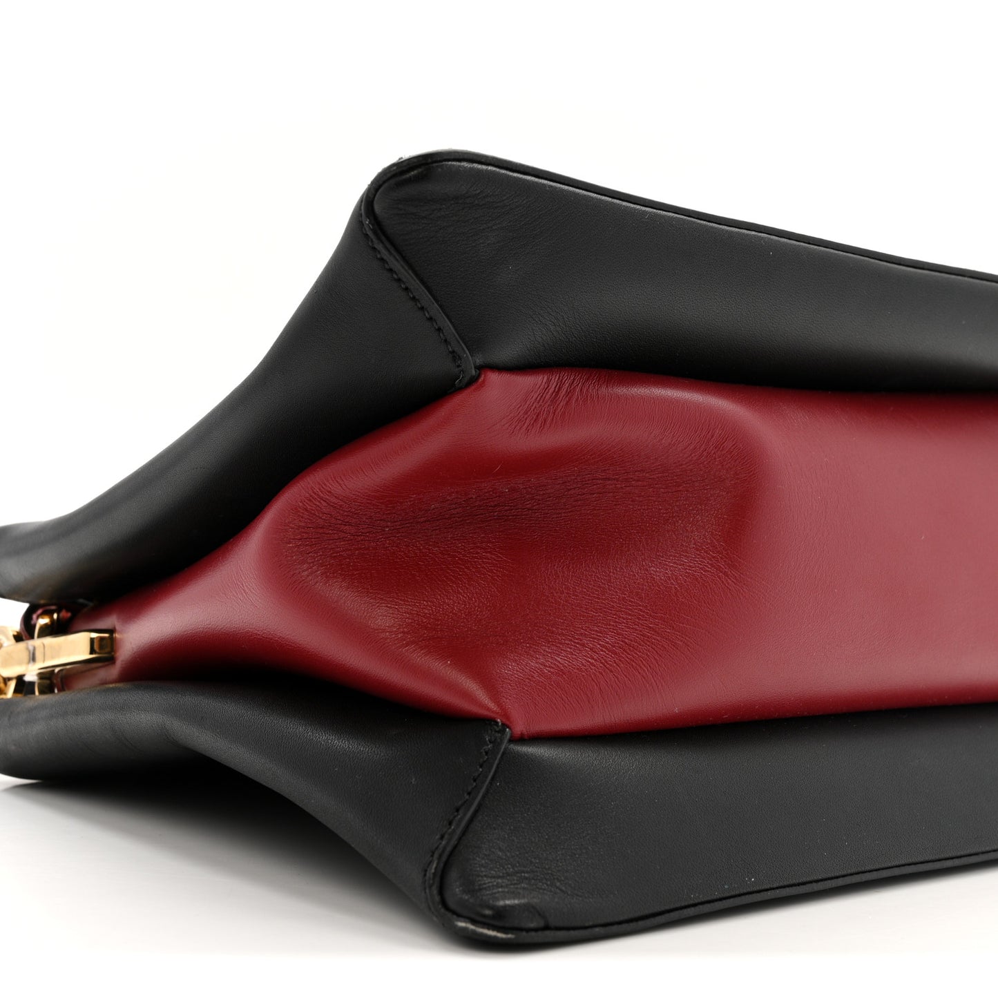 New Calfskin Small Deux Shoulder Bag Black