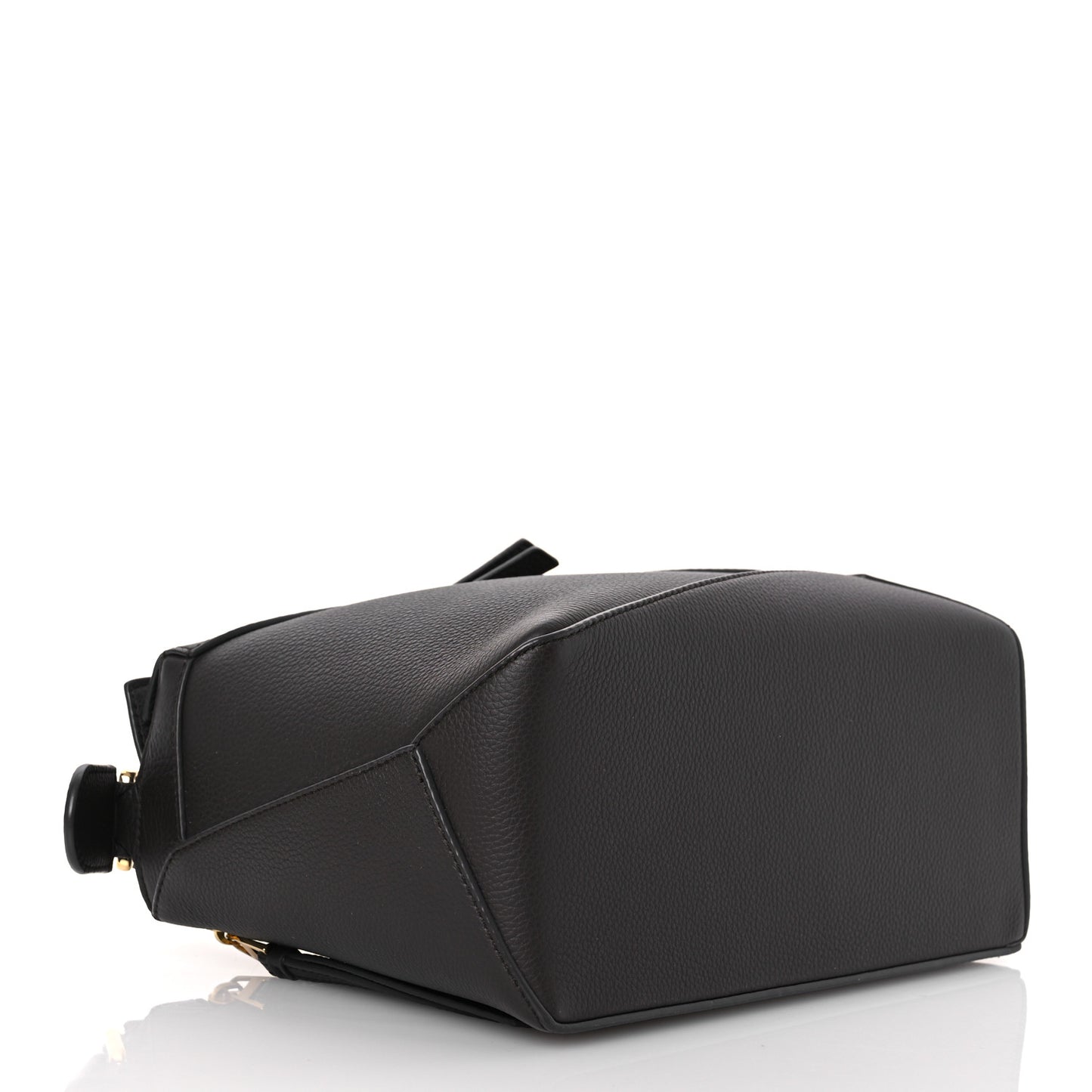 Grained Calfskin Small Puzzle Edge Bag Dark Grey