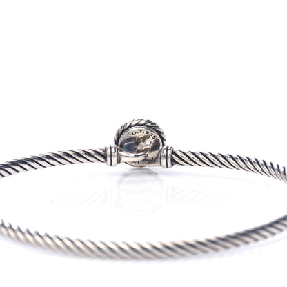 David Yurman Sterling Silver 18K Yellow Gold 3mm Chatelaine Bracelet 4 of 6