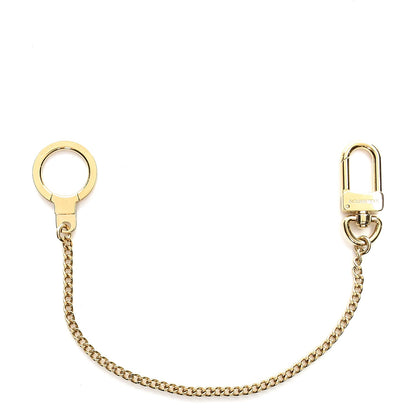 Louis Vuitton Metal Pochette Extender Key Ring Chain Gold 1 of 3