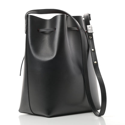 Mansur Gavriel Vegetable Tanned Calfskin Bucket Bag Black Flamma 3 of 16