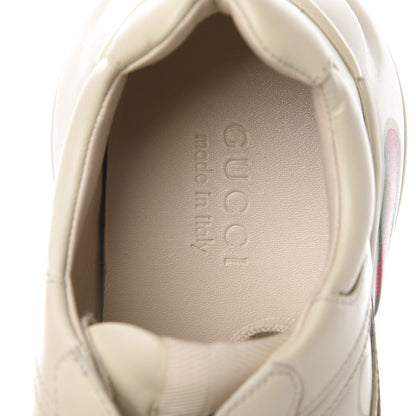 Gucci Calfskin Logo Mens Rhyton Sneakers 8 Ivory 7 of 9
