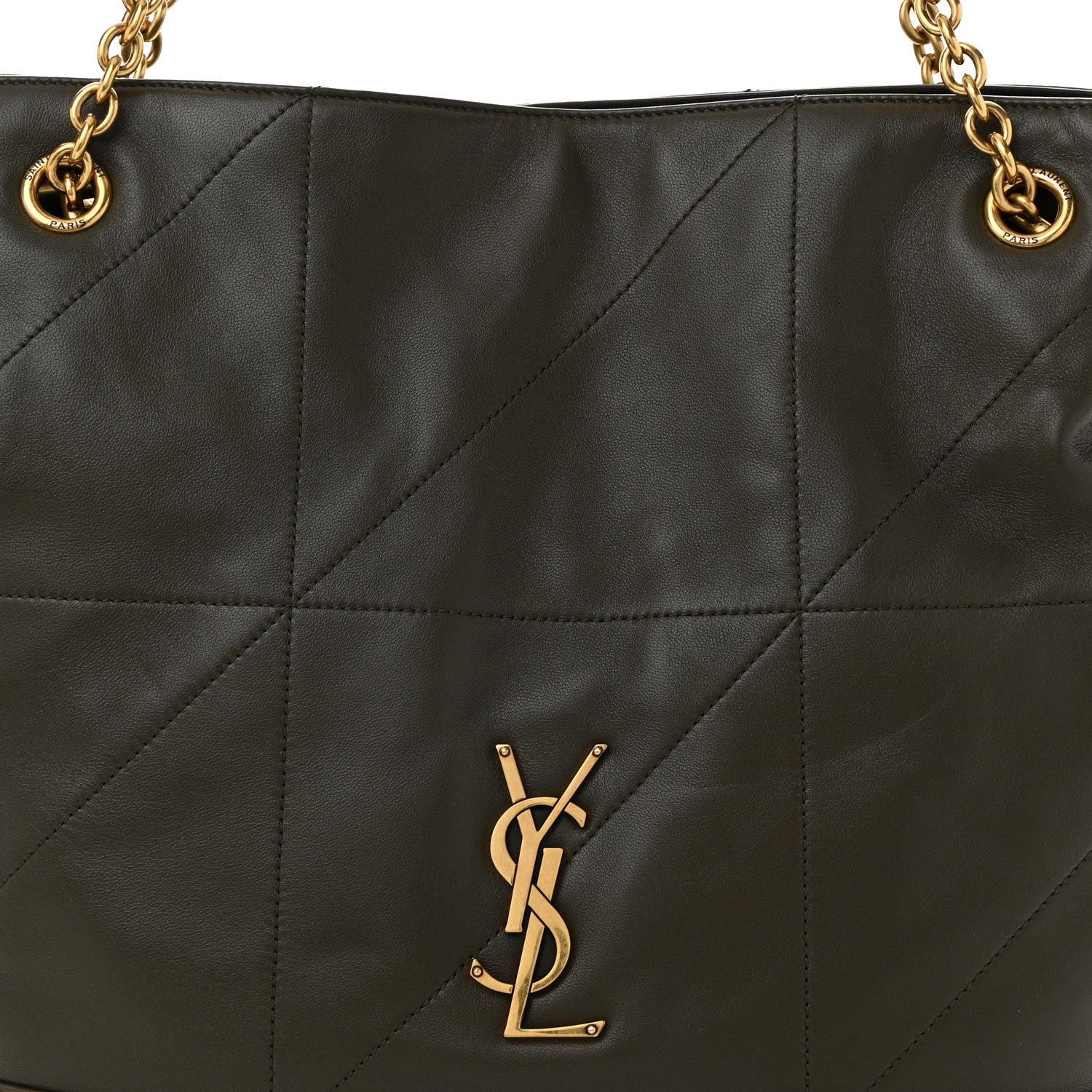 Saint Laurent Lambskin Medium Jamie Shopping Tote Light Musk 9 of 11
