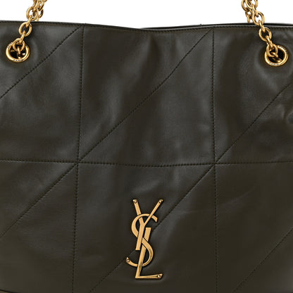 Saint Laurent Lambskin Medium Jamie Shopping Tote Light Musk 9 of 11