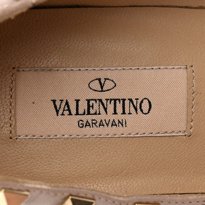 Valentino Garavani Patent Rockstud 70mm Wedges 38 Black Poudre 7 of 27