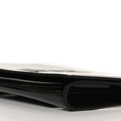 Saint Laurent Patent Monogram Large Belle De Jour Clutch Black 9 of 10