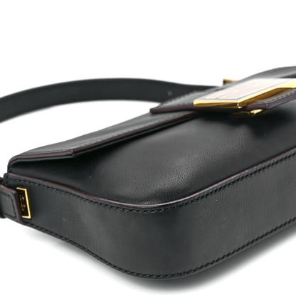 Fendi Vitello Flamingo Enamel Baguette Black 12 of 13