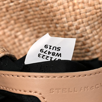 Stella McCartney Woven Raffia Mini Falabella Fold Over Natural 7 of 9