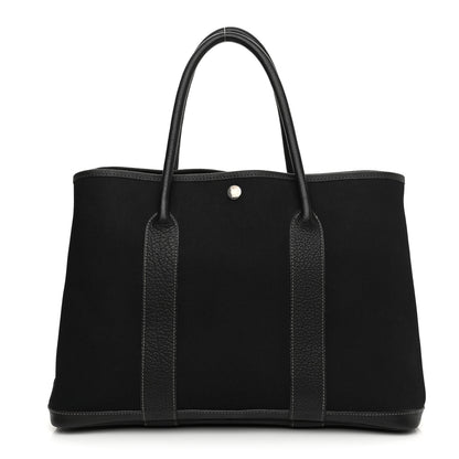 Hermes Toile Negonda Garden Party Tote 36 MM Black 1 of 12