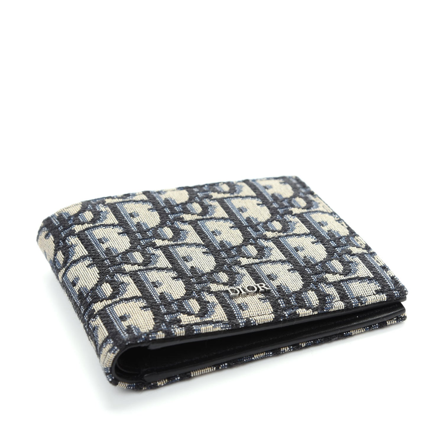 Oblique Compact Wallet Black