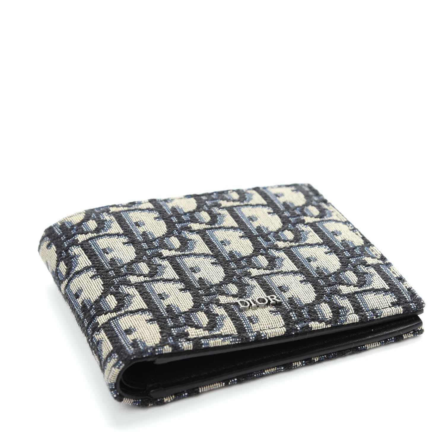 Christian Dior Oblique Compact Wallet Black 4 of 7