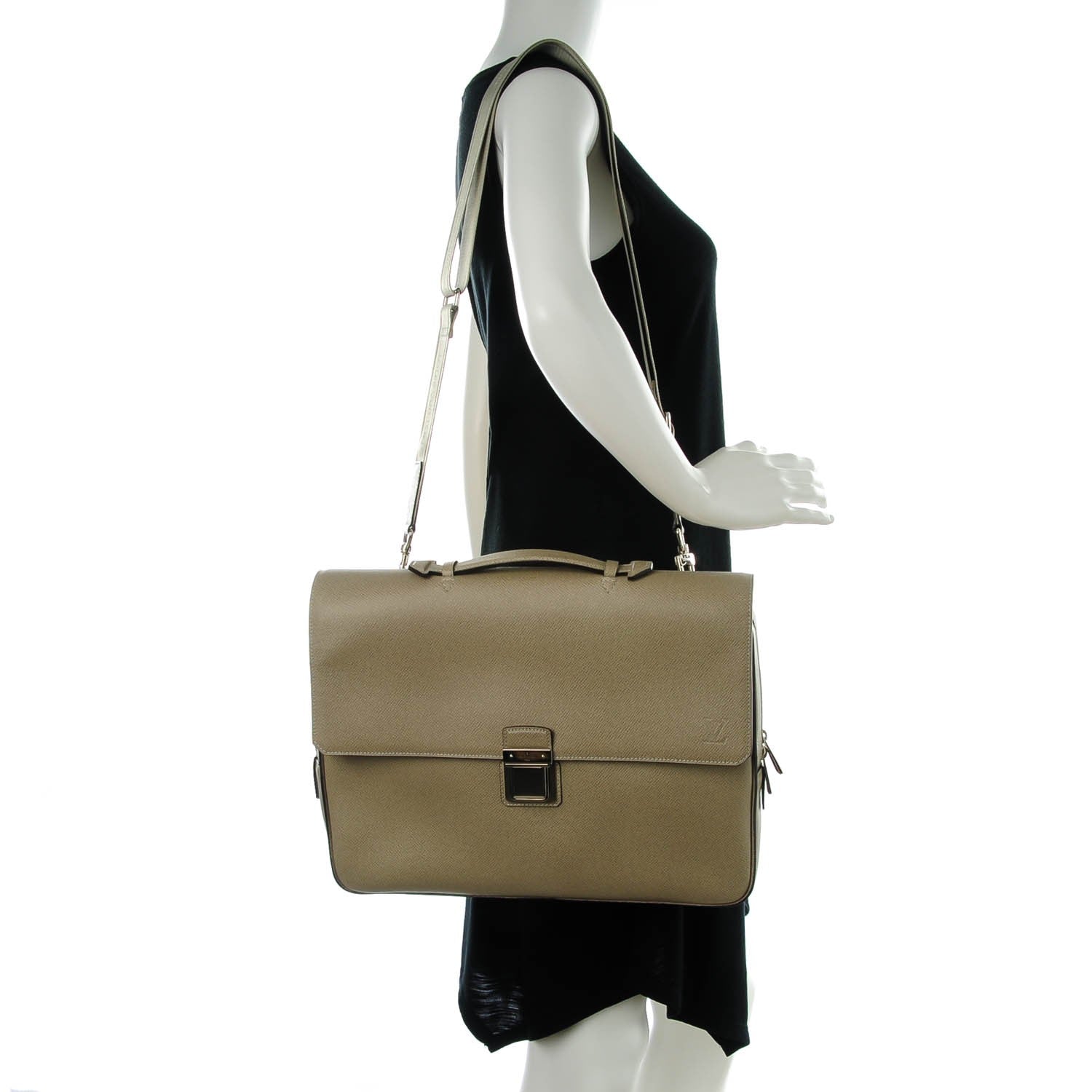 Louis Vuitton Taiga Vassili PM Briefcase Polar 2 of 7