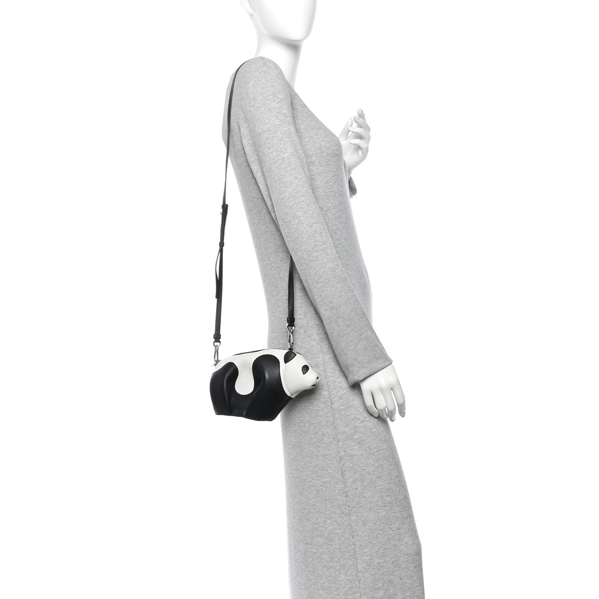 Loewe Calfskin Panda Crossbody Black White 2 of 10