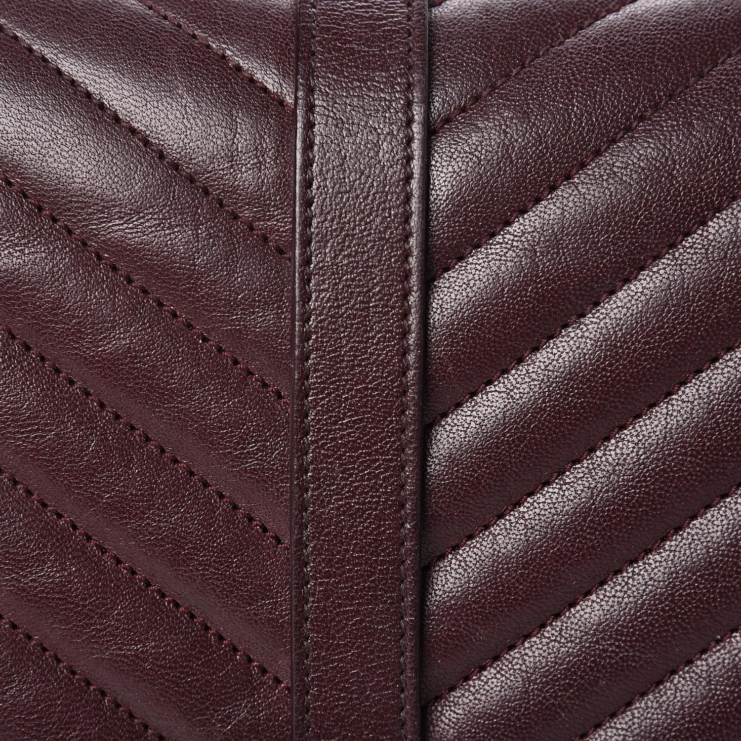 Saint Laurent Sheepskin Matelasse Chevron Monogram Large College Satchel Amaranto 19 of 21