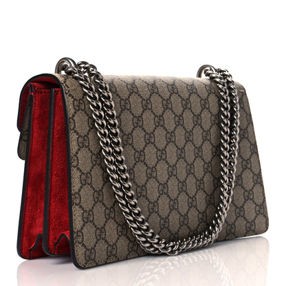 Gucci GG Supreme Monogram Small Dionysus Shoulder Bag Red 3 of 15