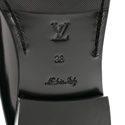 Louis Vuitton Glazed Calfskin Chess Flat Loafer 38 7 of 11