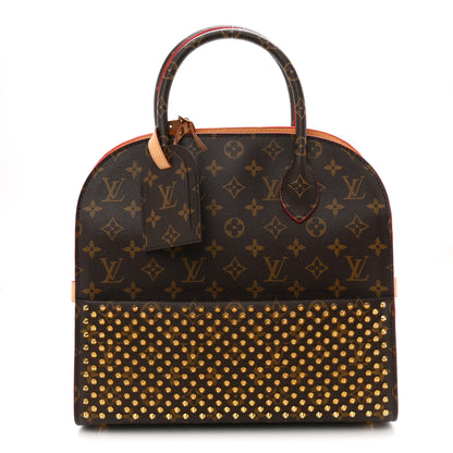 Louis Vuitton Monogram Calf Hair Spikes Iconoclasts Christian Louboutin Tote Red 1 of 9