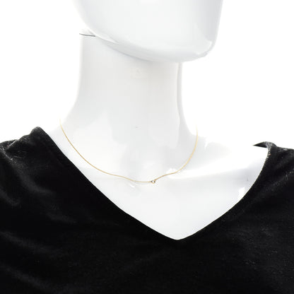 Tiffany 18K Yellow Gold Diamond .05ct Elsa Peretti Diamonds by the Yard Pendant Necklace 2 of 5