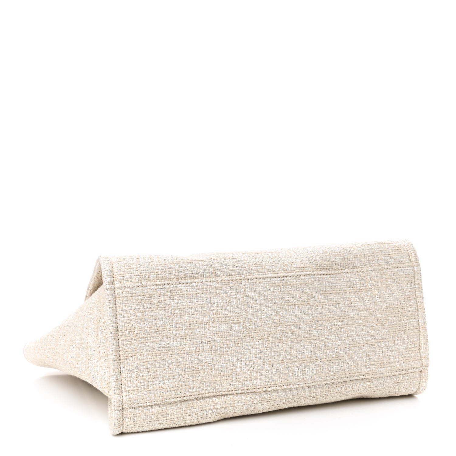 Chanel Canvas Medium Deauville Tote Light Beige 3 of 8