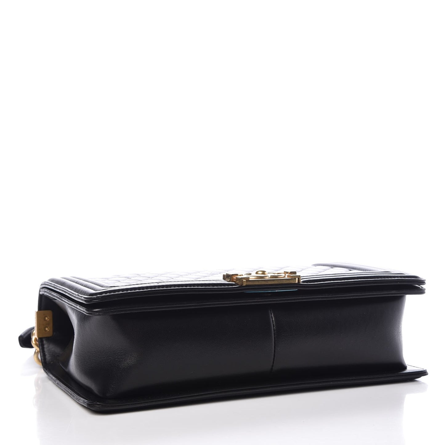 Lambskin Quilted New Medium Boy Flap Black