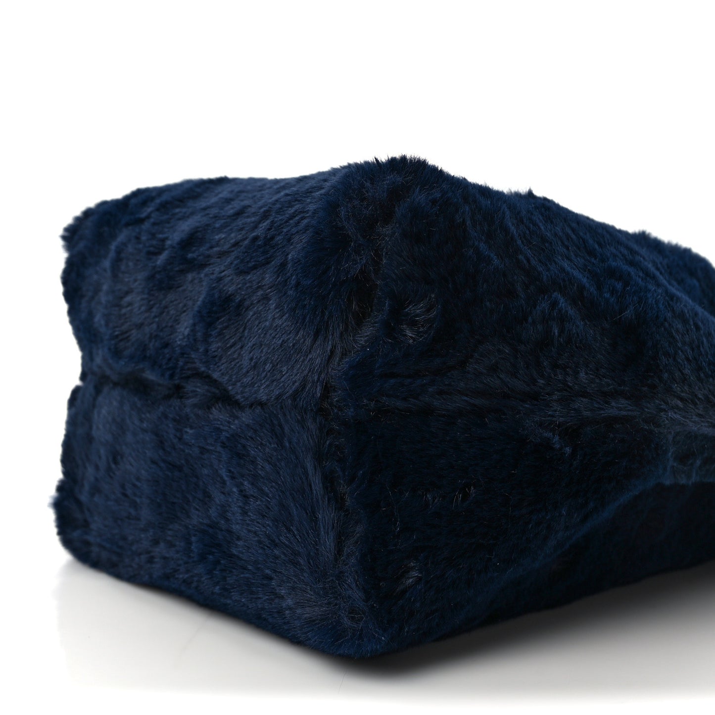 Faux Fur Mini Bucket Bag Blueberry