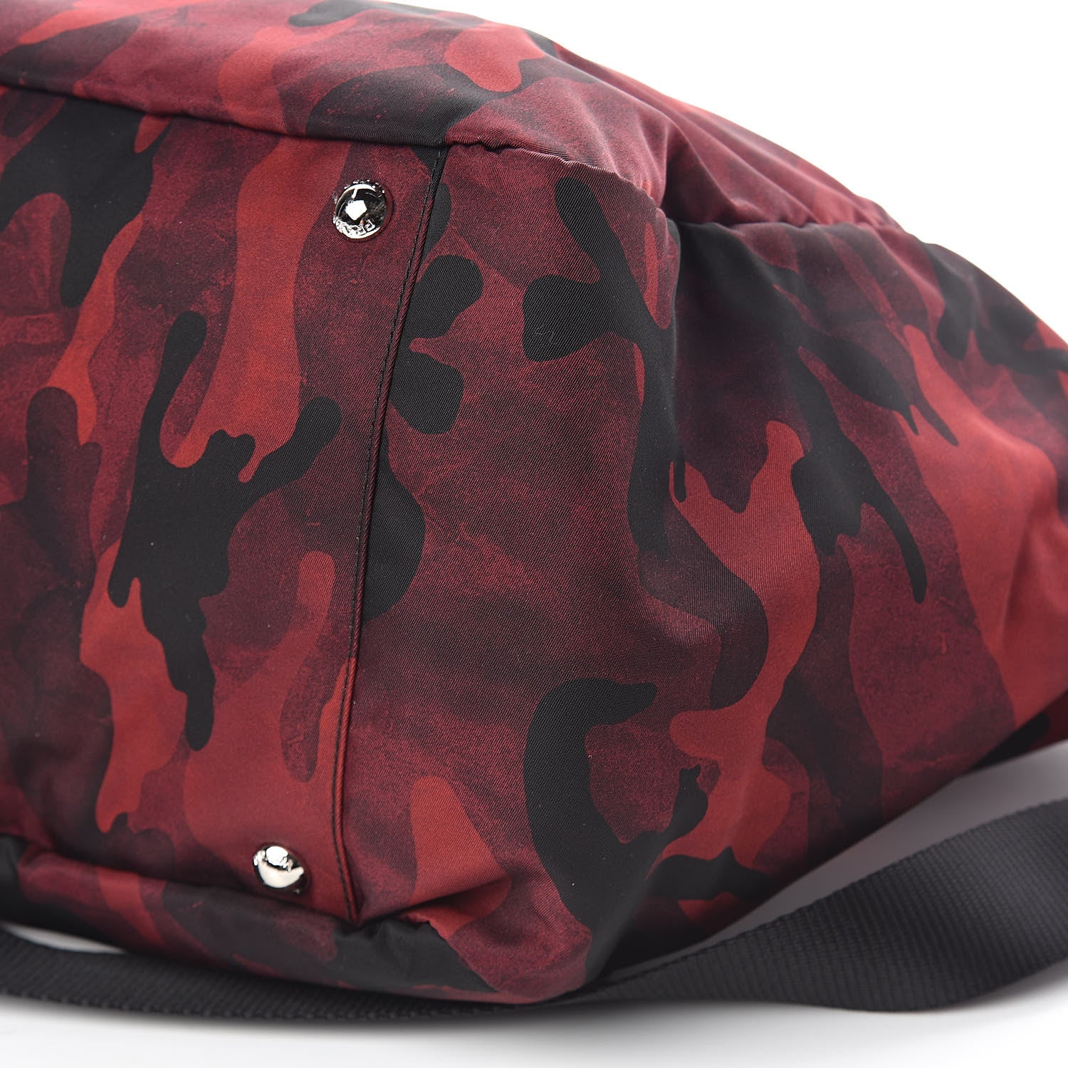 Prada Tessuto Nylon Camouflage Shopping Tote Bordeaux 9 of 9