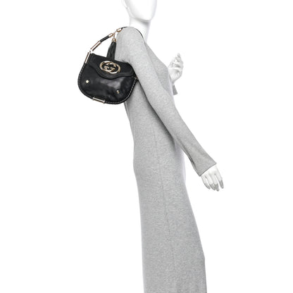 Gucci Calfskin Small Britt Tassel Shoulder Bag Black 2 of 11