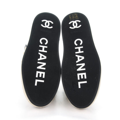 Chanel Metallic Lambskin Camellia High Top Sneakers 37 Gold 5 of 9