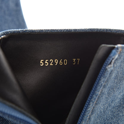 Balenciaga Denim BB Pointy Toe Ankle Booties 37 Light Bleu 7 of 10