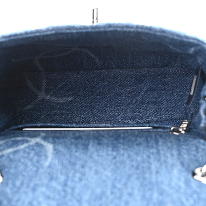Chanel Denim CC Quilted Mini Square Flap Blue 5 of 11
