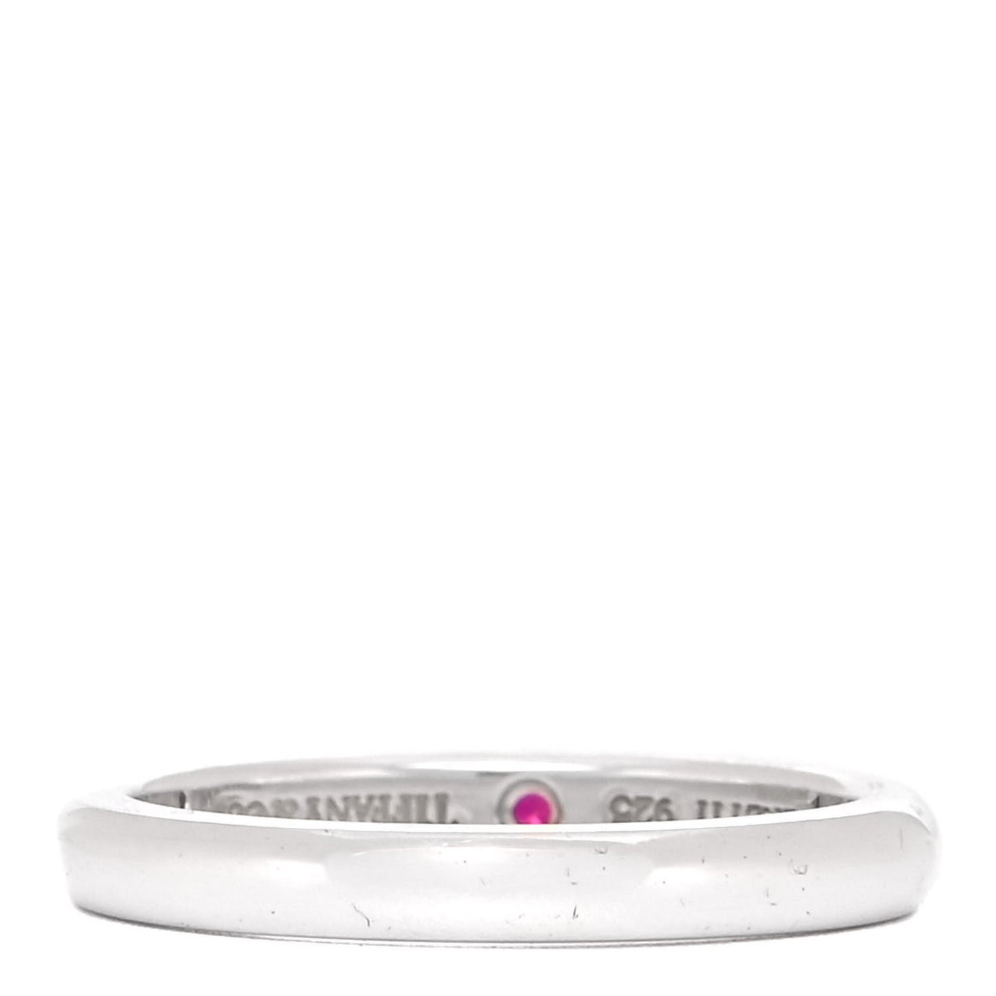 Sterling Silver Ruby Elsa Peretti Band Ring 53 6.5