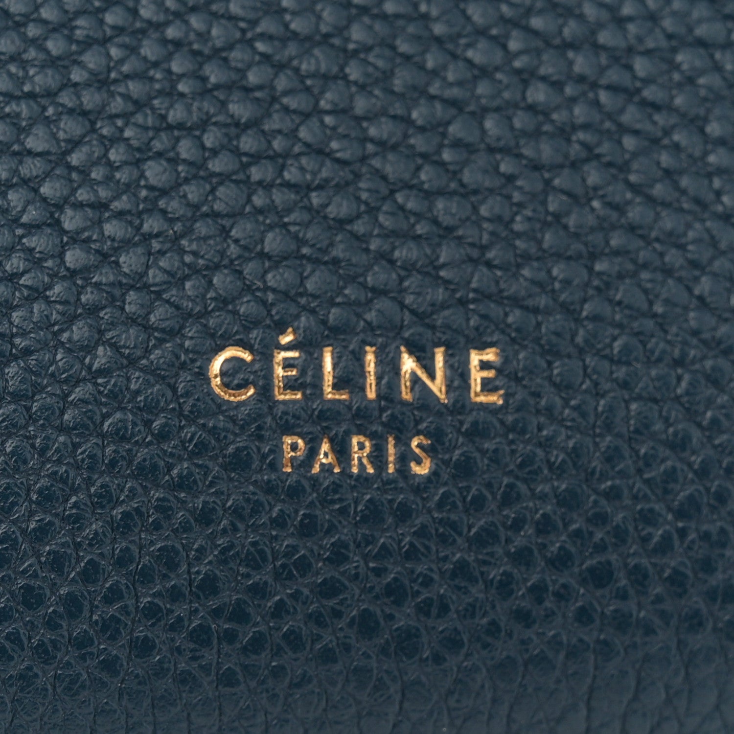 Celine Soft Grained Calfskin Small Sangle Bucket Bag Navy 6 of 11