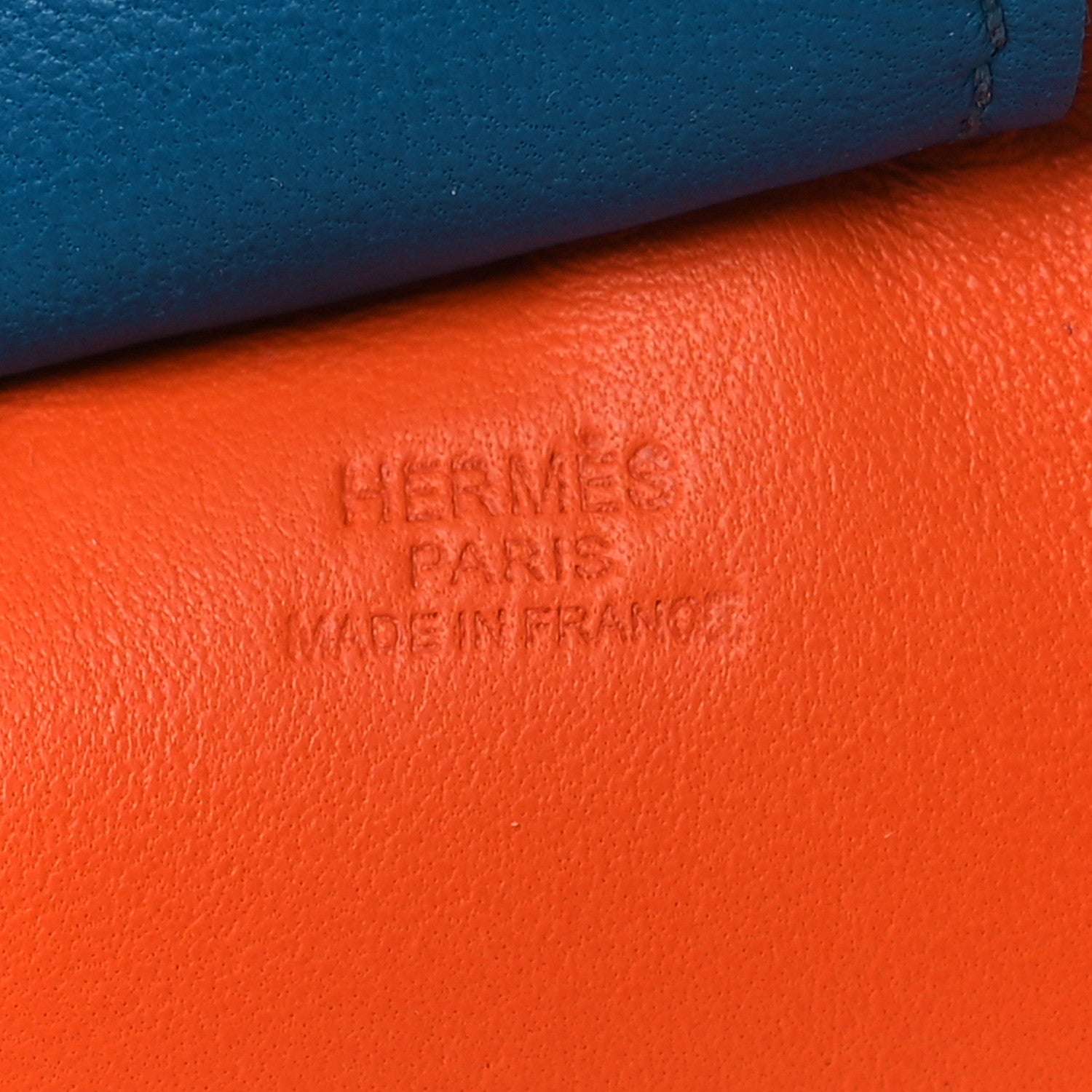 Hermes Milo Lambskin Grigri Rodeo Horse Bag Charm GM Feu Celeste Bleu Izmir 3 of 4