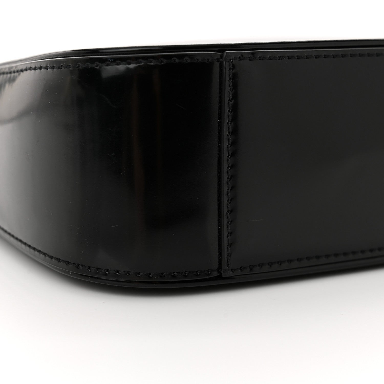 Saint Laurent Patent Le 5 A 7 Monochrome Hobo Black 9 of 12