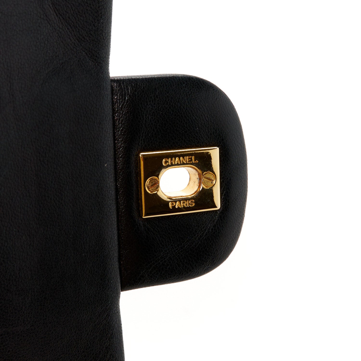 Chanel Lambskin Quilted Medium Double Flap Black 7 of 14