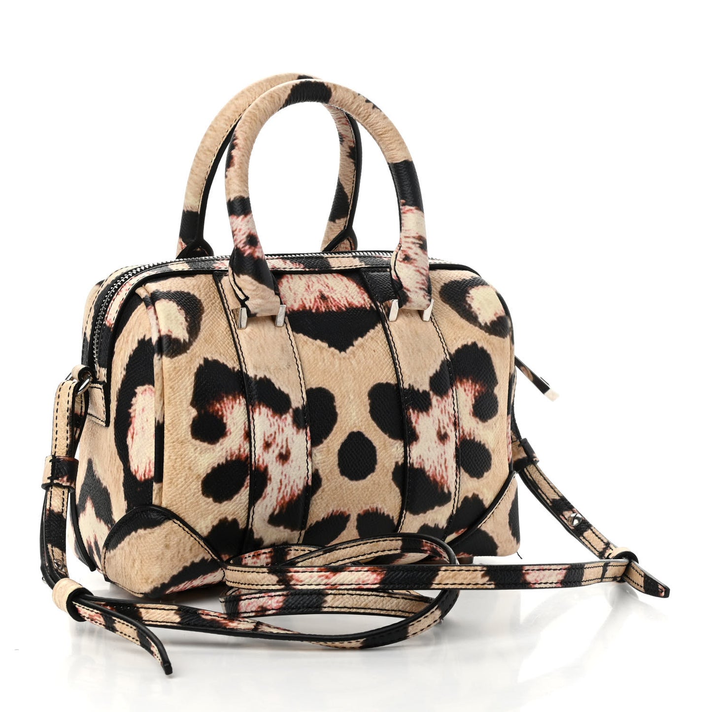 Grained Calfskin Jaguar Print Micro Lucrezia Multicolor