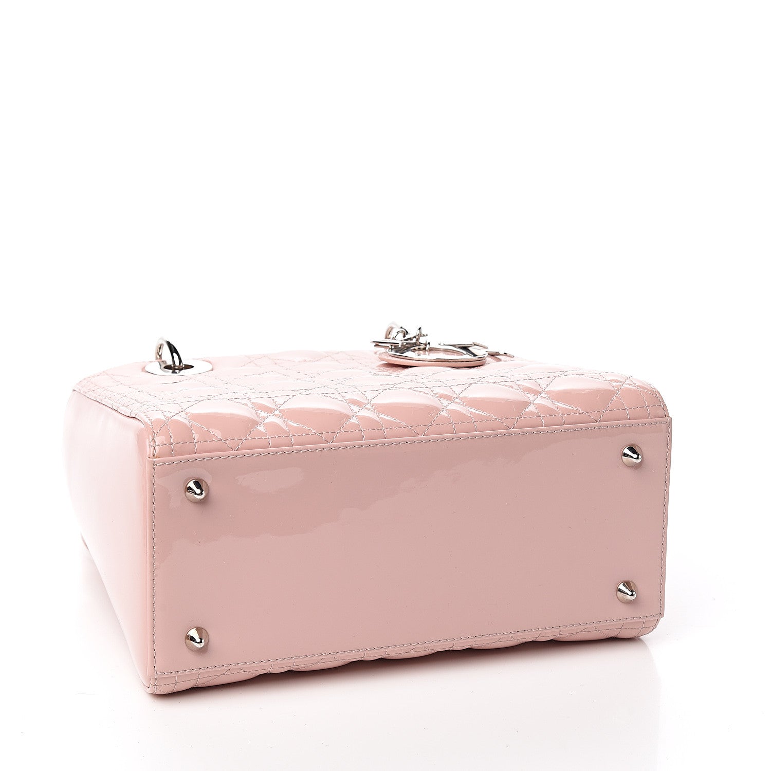Christian Dior Patent Cannage Medium Lady Dior Rose Clair 3 of 9