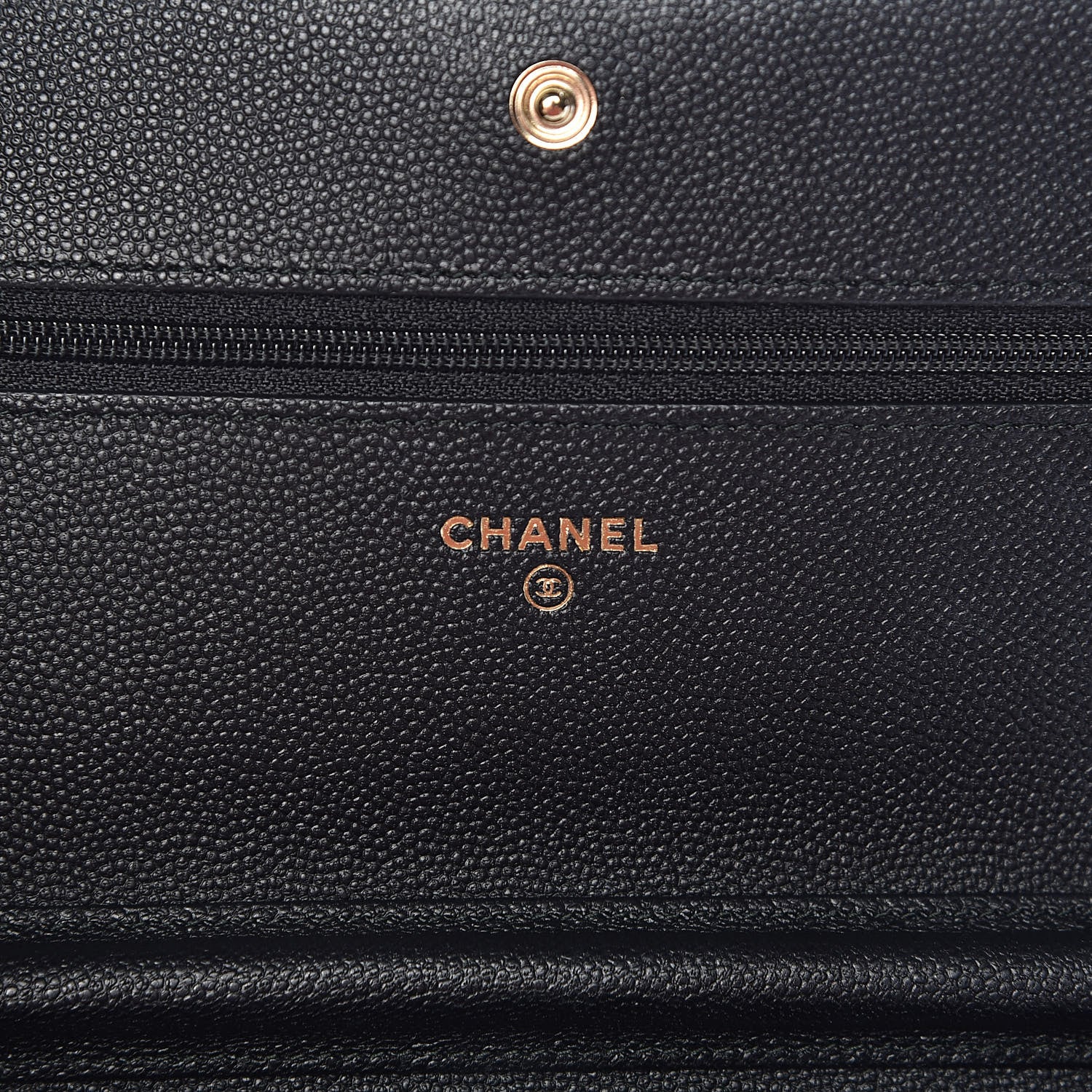 Chanel Caviar Quilted Boy Wallet On Chain WOC Black 6 of 12
