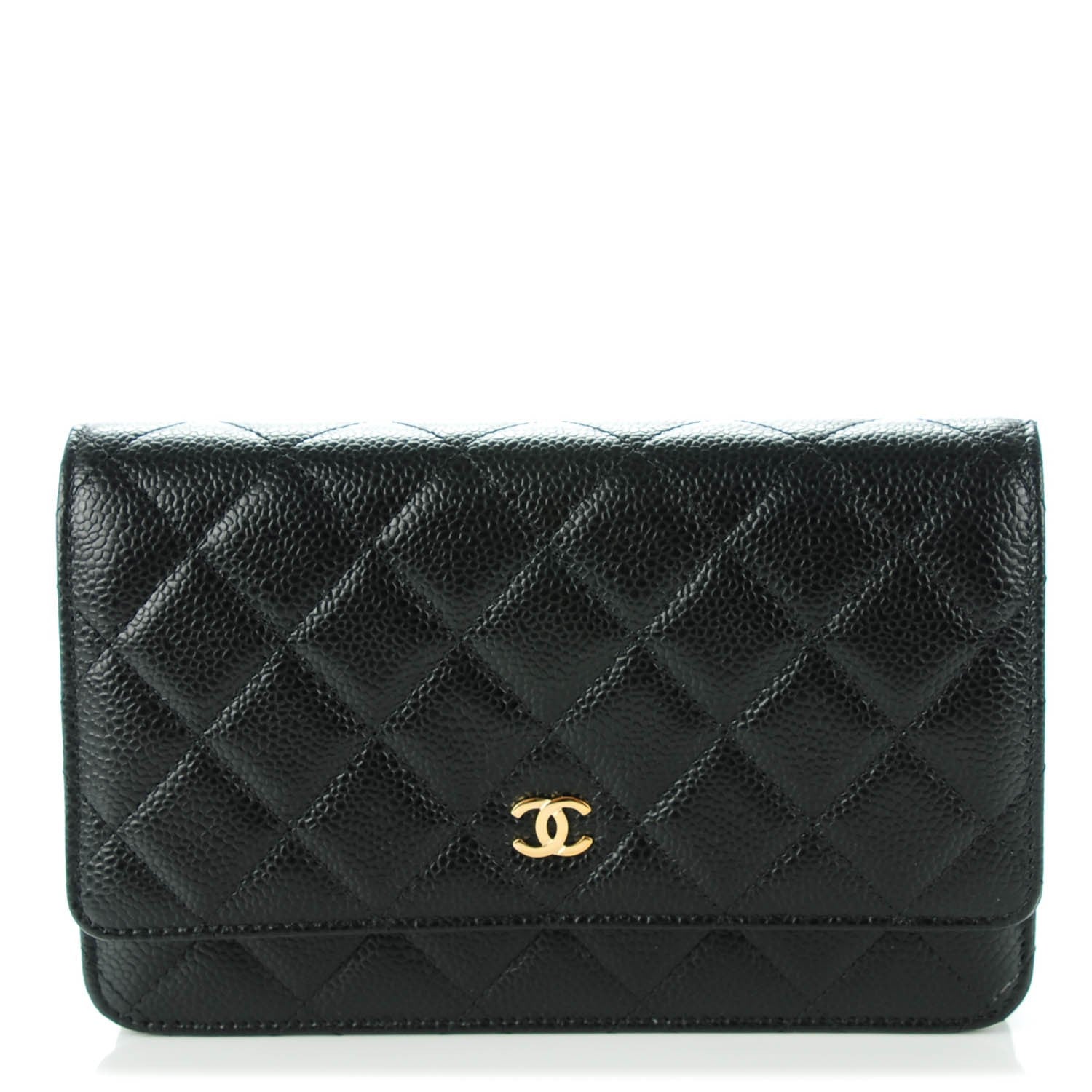 Chanel Caviar Quilted Wallet On Chain WOC Black 1 of 8