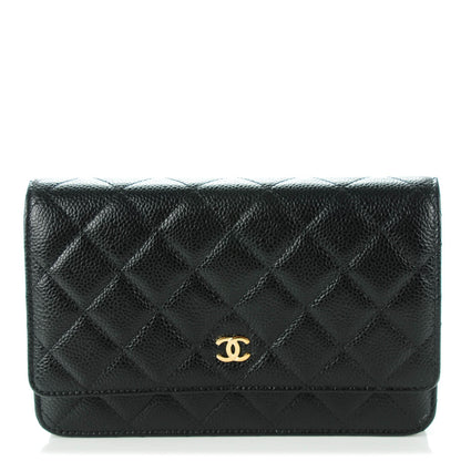 Chanel Caviar Quilted Wallet On Chain WOC Black 1 of 8