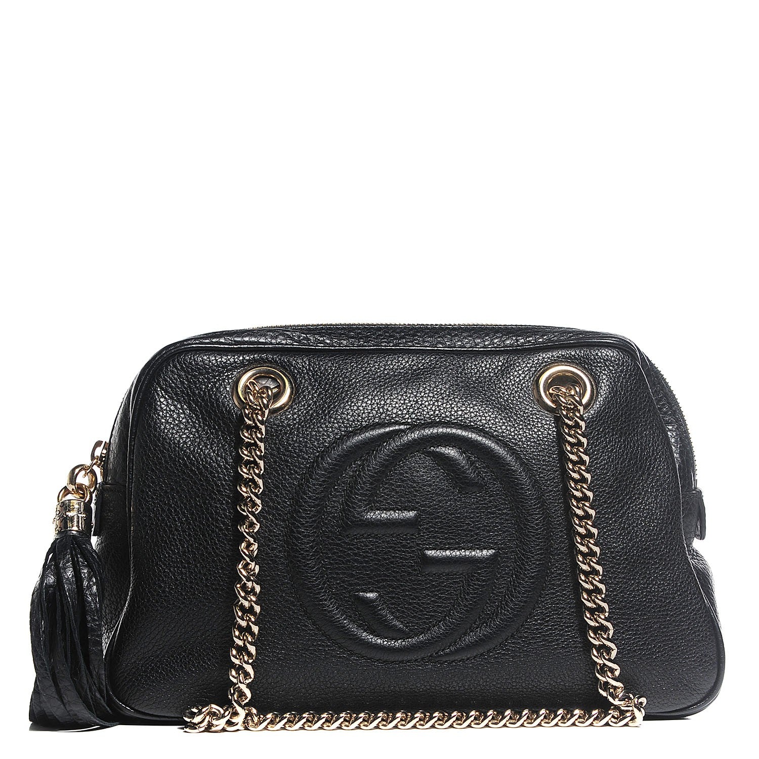 Gucci Pebbled Calfskin Small Soho Bowler Black 1 of 9
