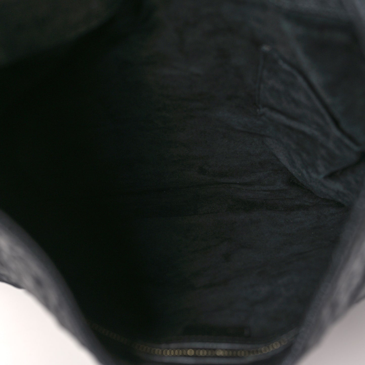Ostrich Large Jackie Hobo Black