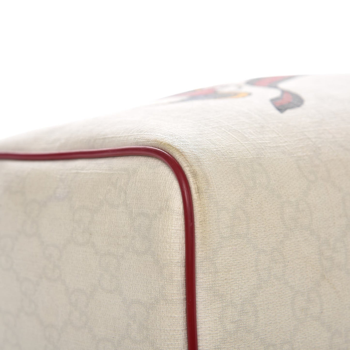 Coated Canvas Monogram Medium Tattoo Birds Joy Boston Off White Red