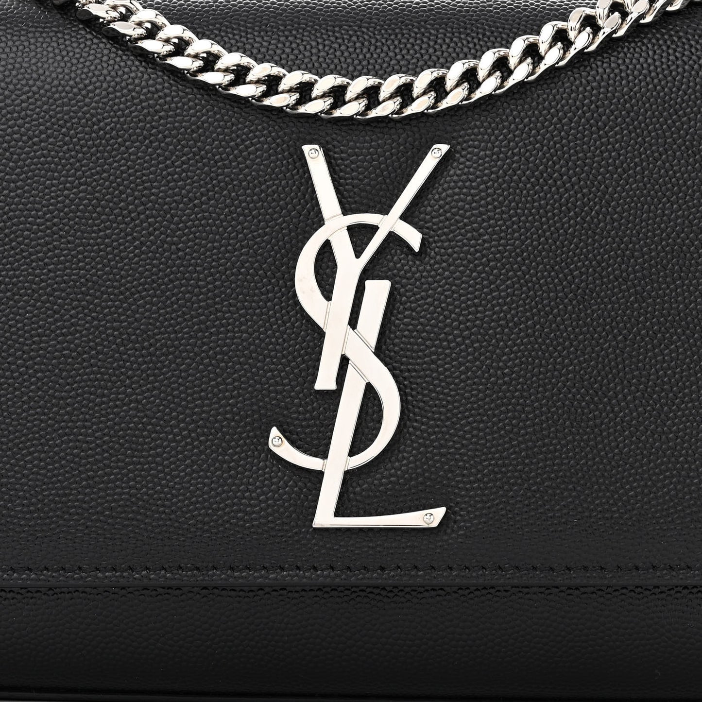 Grain De Poudre Small Monogram Kate Satchel Black