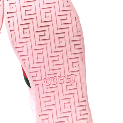 Gucci Crystal Monogram Textured Dollar Calfskin Web Womens New Ace Sneakers 41.5 Sugar Pink 6 of 11