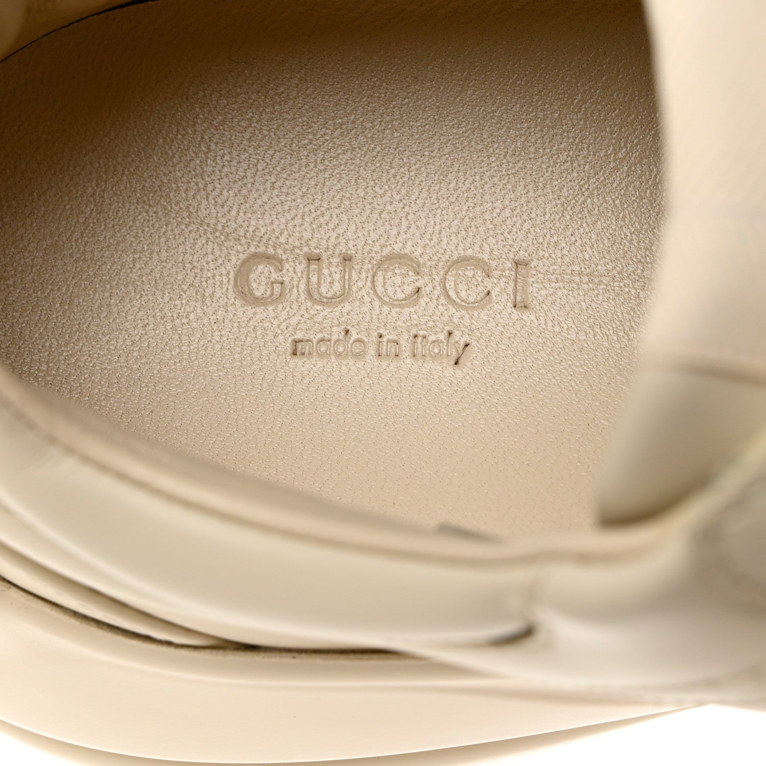Gucci Calfskin Logo Womens Rhyton Sneakers 38 Ivory 8 of 9
